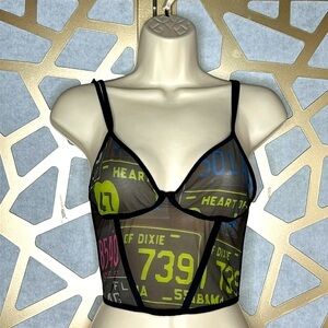 Kikiriki Retro Coachella Mesh Top